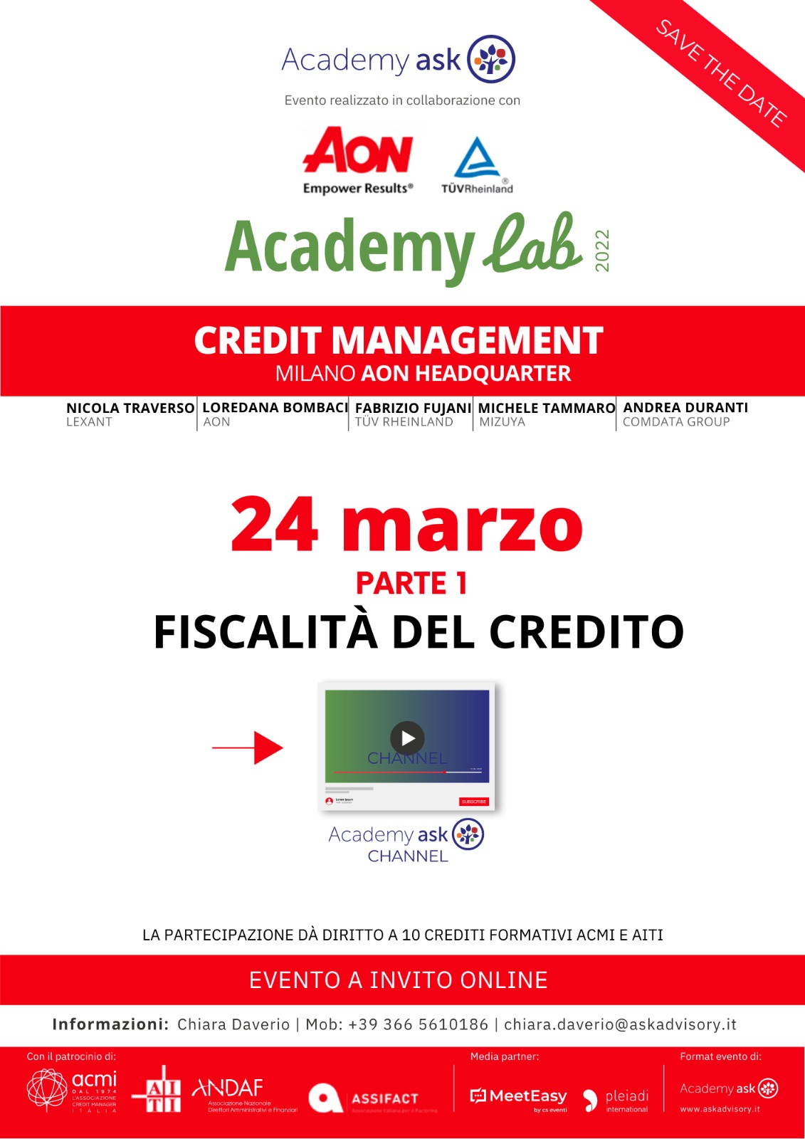 Course Image Fiscalità del Credito